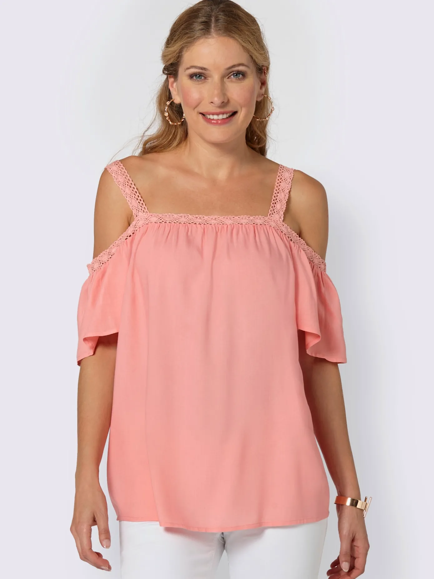 Chemisiers<Chemisier manches courtes coupe carmen