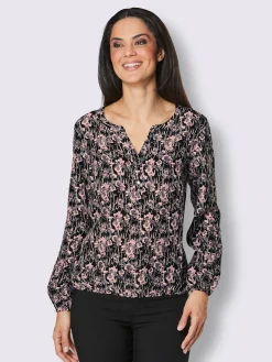 CREATION L PREMIUM Tenues De Cérémonie|Chemisiers<Chemisier mélange viscose-cupro