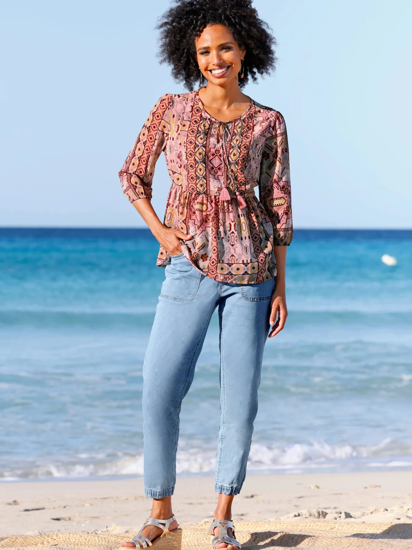 Linea Tesini Chemisiers<Chemisier motif graphique