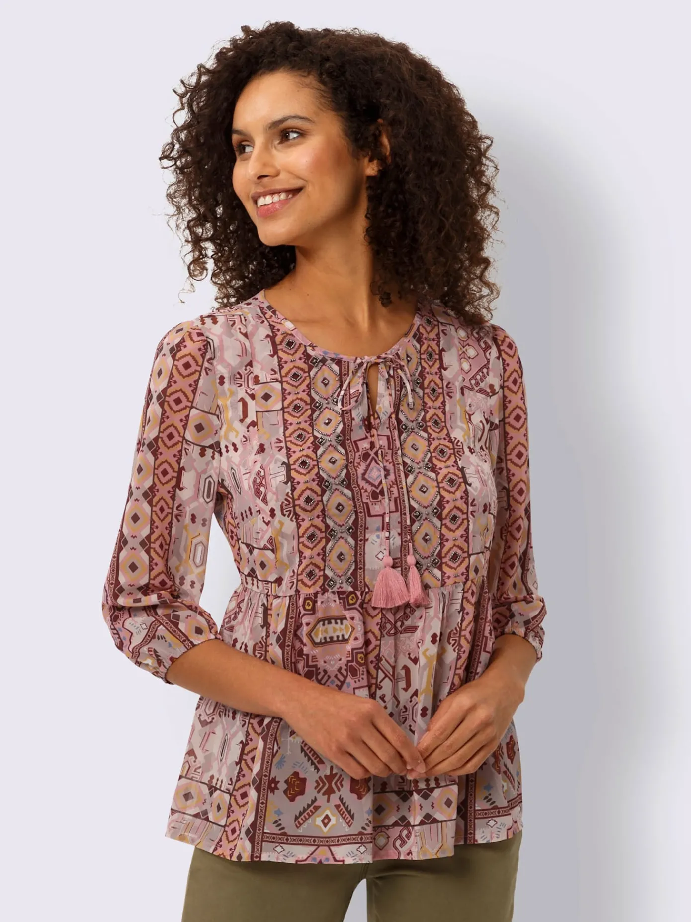 Linea Tesini Chemisiers<Chemisier motif graphique