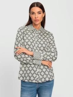 Rick Cardona Chemisiers<Chemisier motif losanges mode