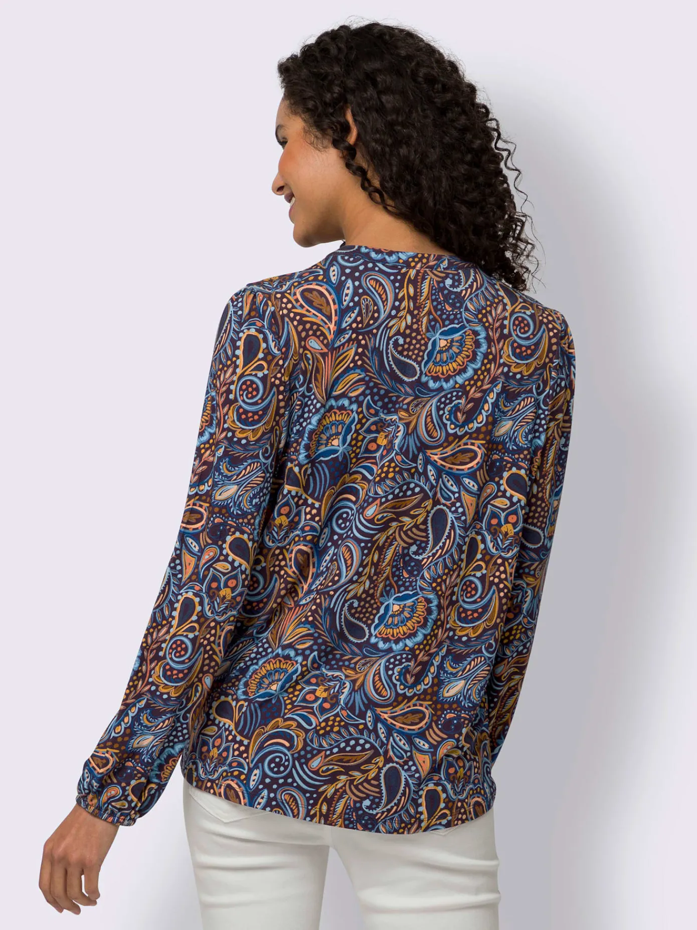 Linea Tesini Chemisiers<Chemisier motif paisley coloré