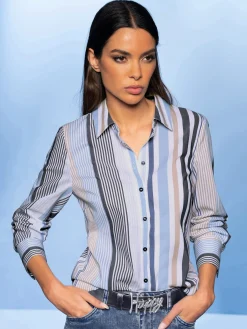 Rick Cardona Chemisiers<Chemisier motif rayé moderne