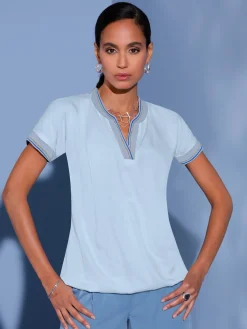 Creation L Chemisiers<Chemisier sans manches pure viscose