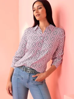 Rick Cardona Chemisiers<Chemisier superbe motif graphique