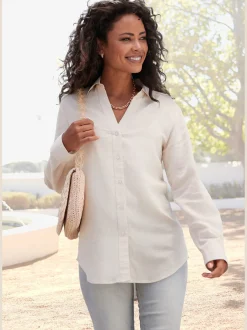 LASCANA Chemisiers<Col chemisier classique