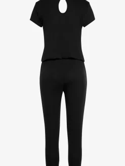 LASCANA Combinaisons|Pantalons<Combinaison 7/8 col v et manches courtes