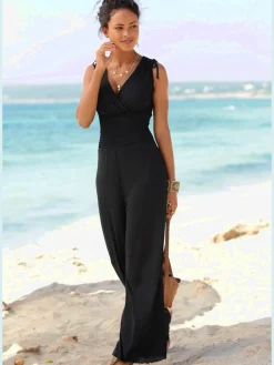 LASCANA Combinaisons|Pantalons<Combinaison col v effet cache-cœur devant et au dos