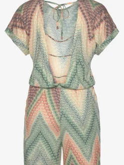 LASCANA Combinaisons|Pantalons<Combinaison courte large encolure