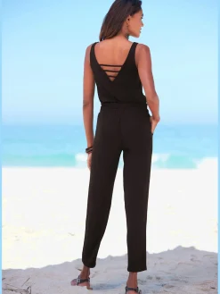 s.Oliver Combinaisons|Pantalons<Combinaison encolure en v dégagée devant et au dos