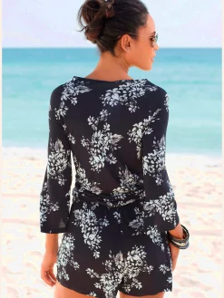 LASCANA Combinaisons|Pantalons<Combinaison manches 3/4 évasées