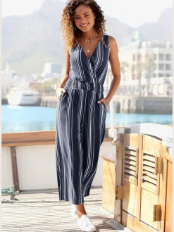 LASCANA Combinaisons|Pantalons<Combinaison pantalon large combinaison avec haut chevauchant