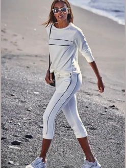 H.I.S Pantalons<Corsaire avec passepoil latéral