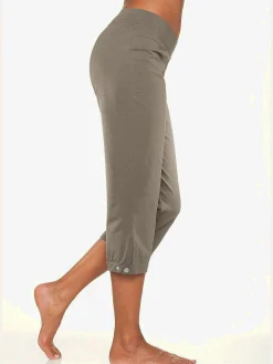 H.I.S Pantalons<Corsaire caleçon court basique à ourlet variable