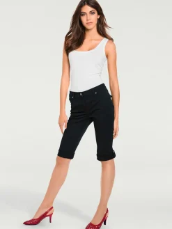 Ashley Brooke Pantalons<Corsaire en jean coupe skinny