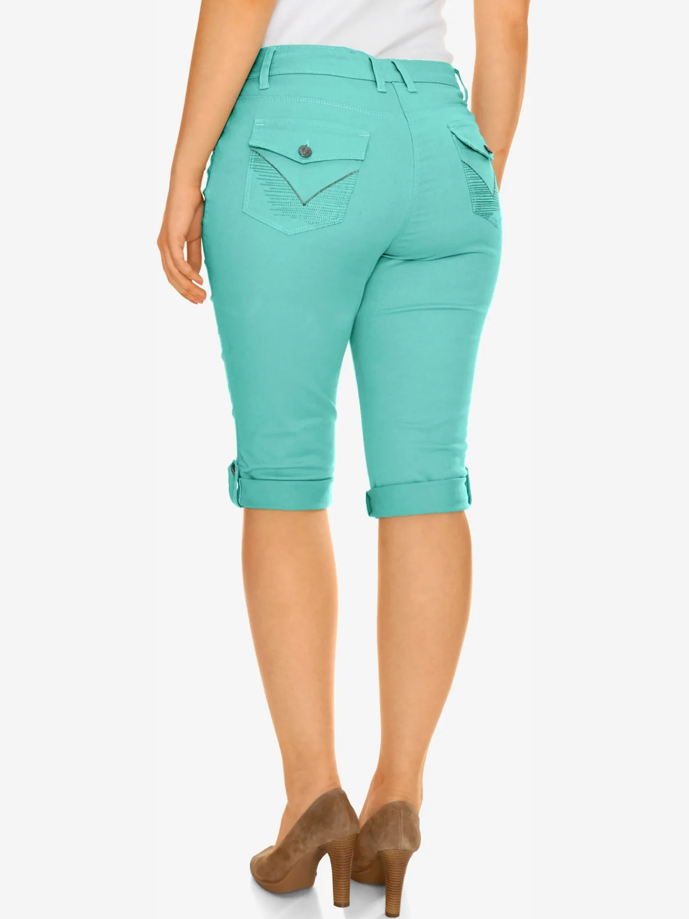 Ashley Brooke Pantalons<Corsaire en jean coupe skinny