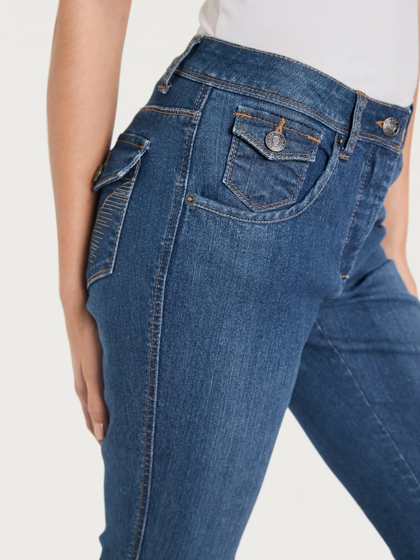Ashley Brooke Jeans|Pantalons<Corsaire en jean coupe skinny