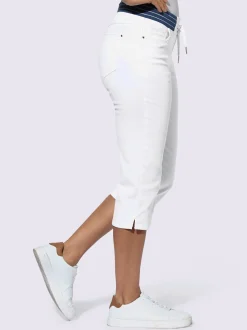 Collection L Pantalons<Corsaire en jean qualité coton doux sur la peau