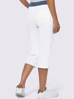 Collection L Pantalons<Corsaire en jean qualité coton doux sur la peau