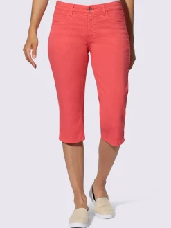 Collection L Pantalons<Corsaire en jean qualité coton