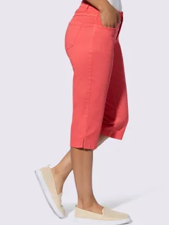 Collection L Pantalons<Corsaire en jean qualité coton