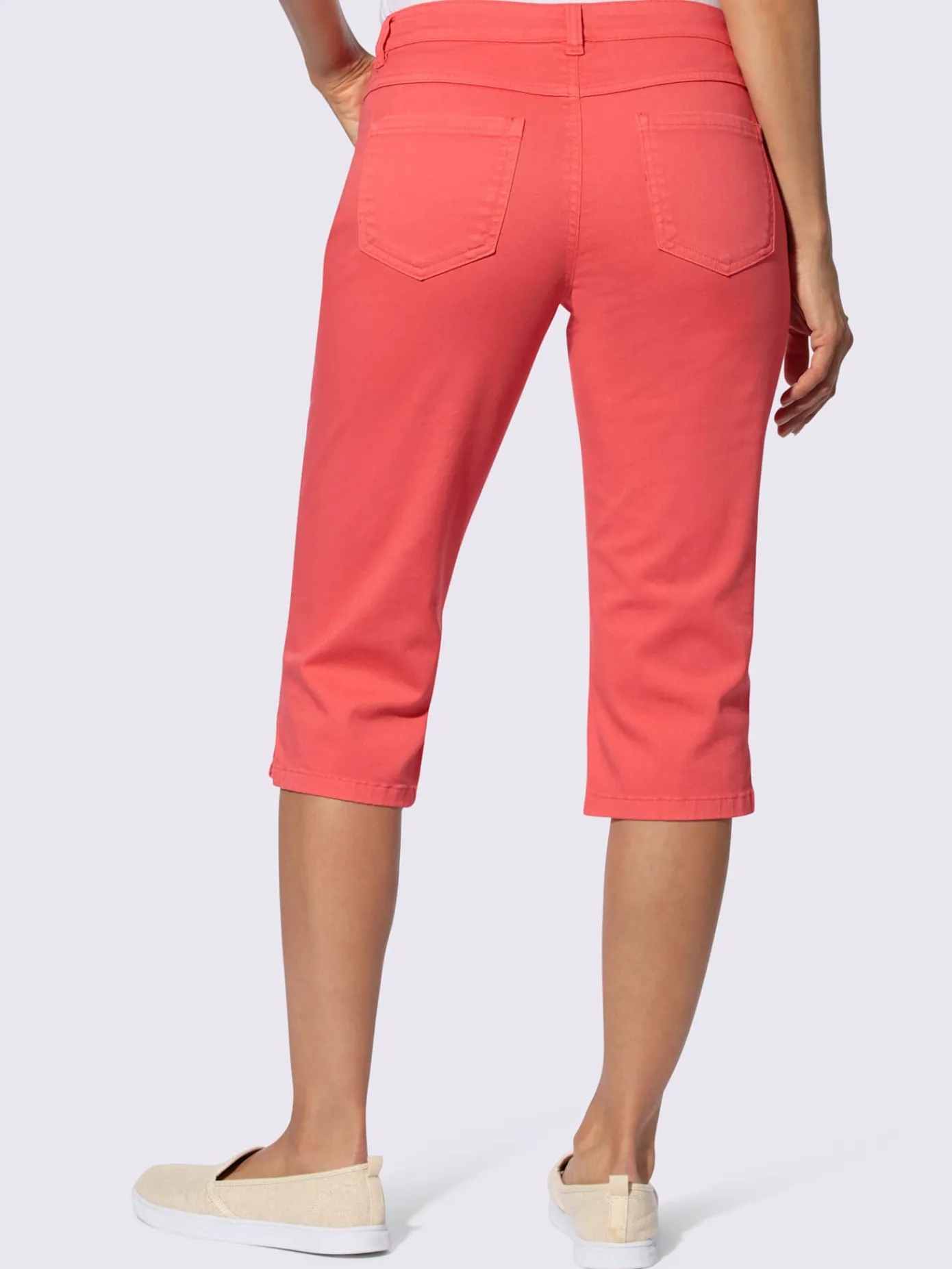 Collection L Pantalons<Corsaire en jean qualité coton