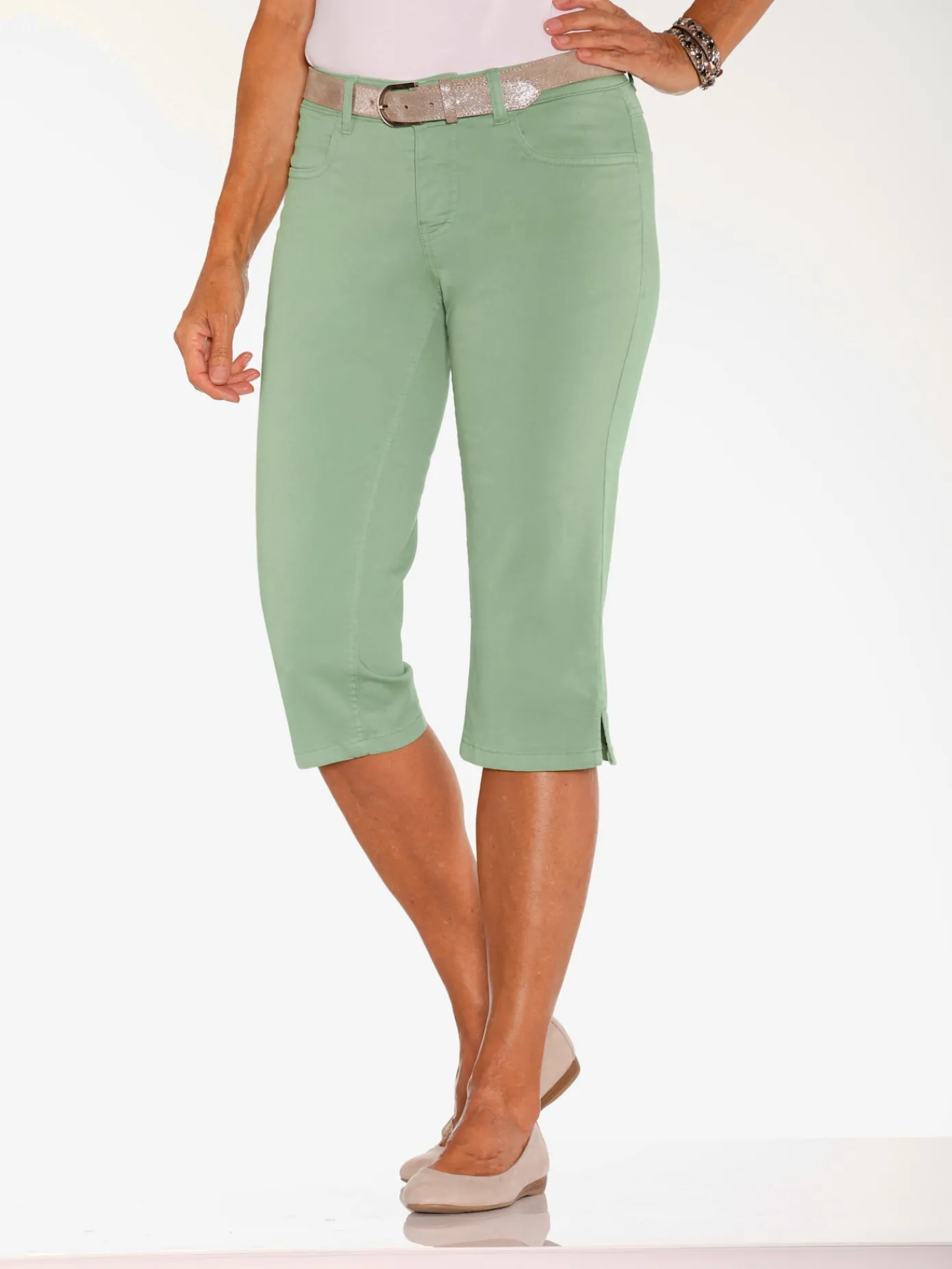 Collection L Jeans|Pantalons<Corsaire en jean qualité coton