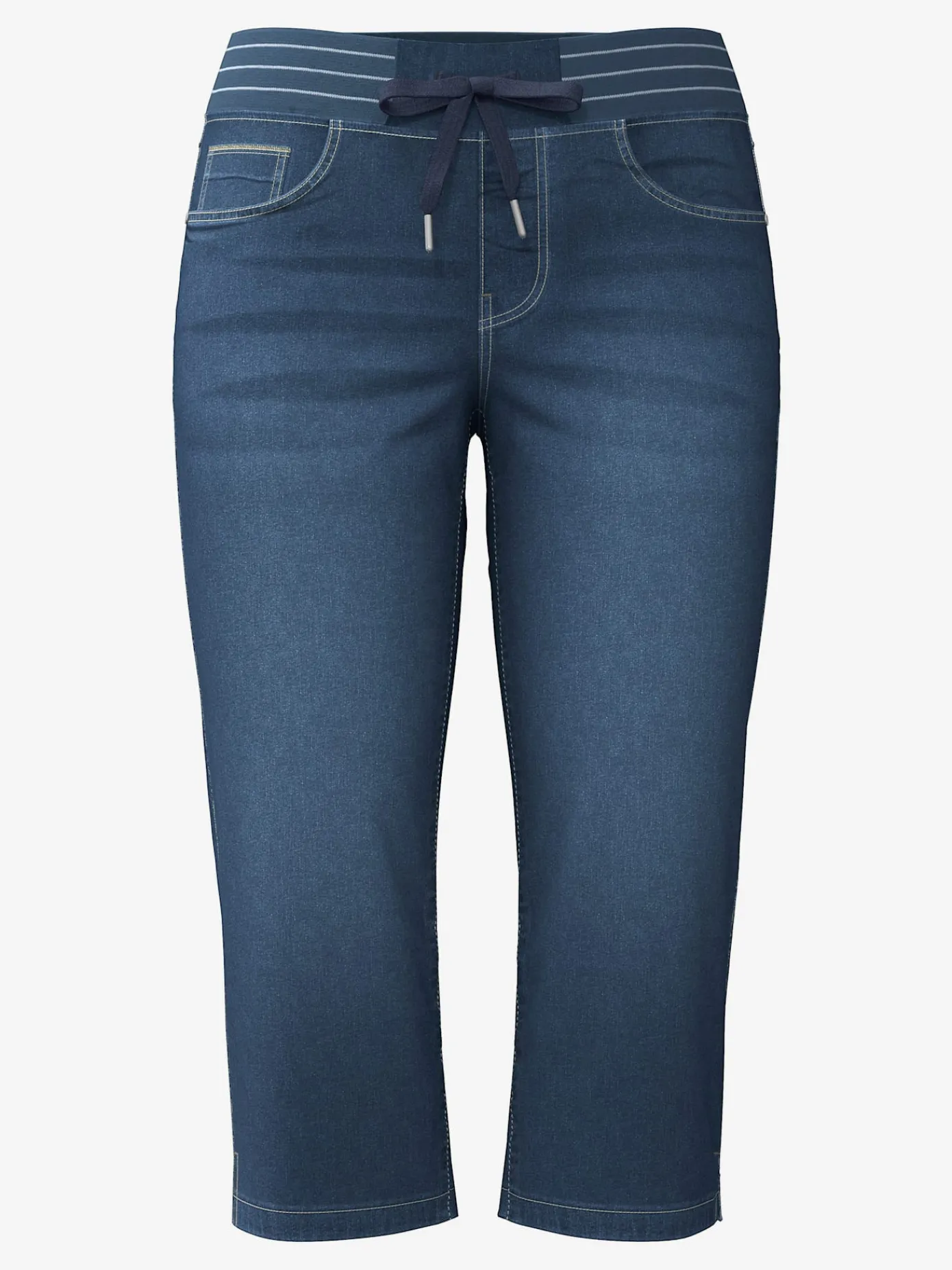 Collection L Jeans|Pantalons<Corsaire en jean qualité coton doux sur la peau