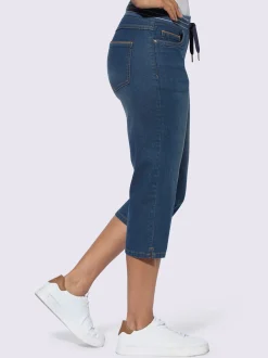 Collection L Jeans|Pantalons<Corsaire en jean qualité coton doux sur la peau