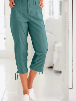 Collection L Pantalons<Corsaire sportif ceinture élastique cotelée