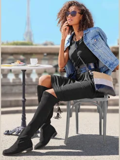 LASCANA Bottes<Cuissardes matière extensible souple