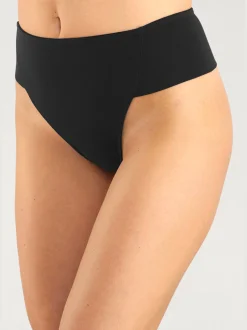 petite fleur Lingerie Gainante<Culotte string gainante tanga sculptant avec résille intégré