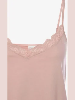 LASCANA T-Shirts<Débardeur avec empiècement en dentelle à l'encolure en v