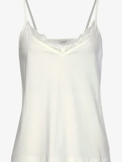 LASCANA T-Shirts<Débardeur avec empiècement en dentelle à l'encolure en v