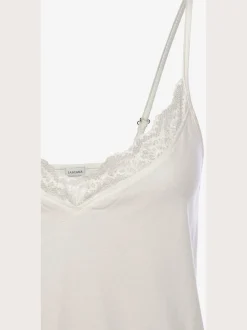 LASCANA T-Shirts<Débardeur avec empiècement en dentelle à l'encolure en v