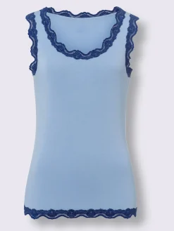 Linea Tesini T-Shirts|Débardeurs<Débardeur bordure en dentelle décorative