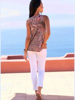 LASCANA T-Shirts|Débardeurs<Débardeur boucle décorative couleur or