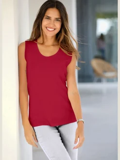 T-Shirts|Débardeurs<Débardeur bretelles larges avec encolure ronde