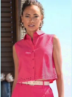 LASCANA Débardeurs<Débardeur col chemisier