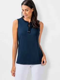 T-Shirts|Débardeurs<Débardeur col montant froncé