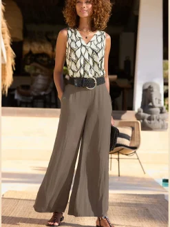 LASCANA Débardeurs|T-Shirts<Débardeur col v plissé