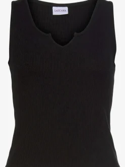 LASCANA T-Shirts<Débardeur côtelé petite encolure devant