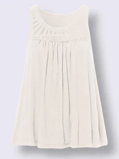 Linea Tesini Débardeurs|T-Shirts<Débardeur dentelle crochetée à l'encolure ronde