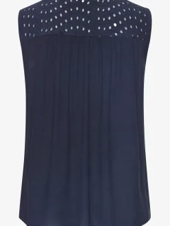 LASCANA Débardeurs<Débardeur dentelle et motif ajouré à l'encolure