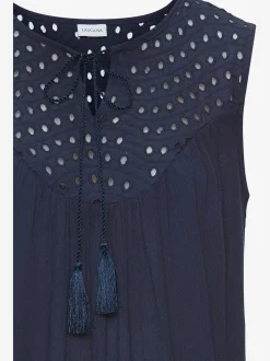 LASCANA Débardeurs<Débardeur dentelle et motif ajouré à l'encolure