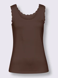 Linea Tesini Débardeurs|T-Shirts<Débardeur détails en dentelle tendance