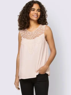 Linea Tesini Débardeurs|T-Shirts<Débardeur en dentelle agréables à porter