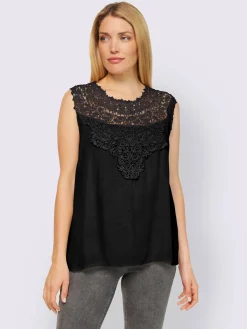 Linea Tesini Débardeurs|T-Shirts<Débardeur en dentelle agréables à porter