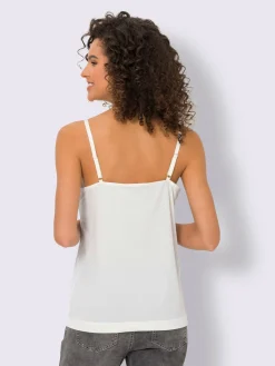 Linea Tesini Débardeurs|T-Shirts<Débardeur en dentelle jolie dentelle sur l'encolure