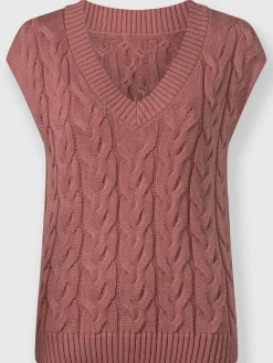 Pulls<Débardeur en tricot 50% coton